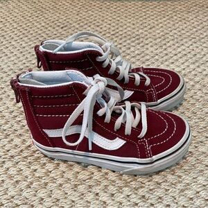 Vans kids Sk8 Hi top sneaker 10.5